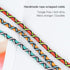 URIZONS Colorful Fun in-Ear Wired Earbuds with Microphone for iPhone, MP3, Laptop, Tablets, Fabric Braided Headset