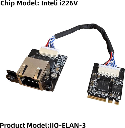 youyeetoo M.2 2.5 X1X86 i226 2.5G Card10/100/1000/2500 RJ45 2230 A E Key to Gigabit Ethernet,Support SBC, Intel