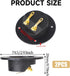 2 Pcs Speaker Sub Box Terminals Cup for Subwoofer Box Black 3 Inch Round 2-Way Spring Loaded Jacks Wire Connector Binding Post Cup Connector Subwoofer Plug for Speaker Sub Home Car Stereo