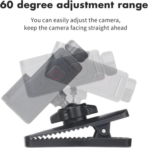 SEASKY Vlog Backpack Strap Mount Clip Clamp Holder for Gopro Hero12/11/10/9, DJI Action 4/3/2, Sports Camera Accessories