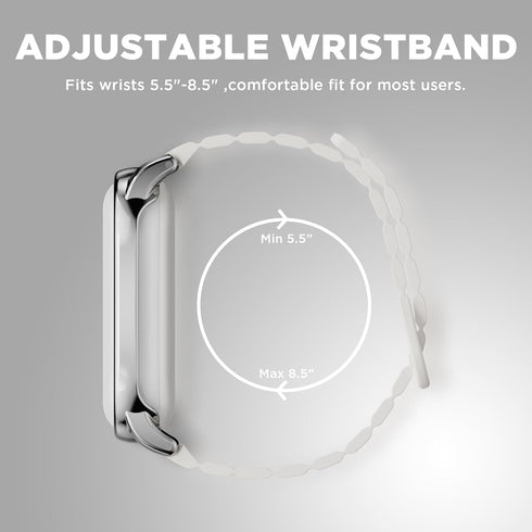 Wacanc (2025) Silicone Magnetic Wristband Compatible with Plaud NotePin Voice Recorder,PC Case with Adjustable Wearable
