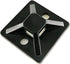 HS Cable Tie Mounts - Self Adhesive with Screw Hole, Zip Wire Tie Mounting Base Holder (100 Pack) Squares 1x1 Inch,