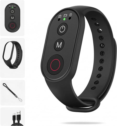 Jkoailiwi Bluetooth Camera Remote Control for GoPro, DJI, Insta360 Smartphones, Wireless Shooting Remote