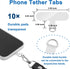 KITANIS 10 Phone Tether Tab, Pieces Universal Phone Lanyard Patch Without Adhesive,Phone Lanyard Replacement Part
