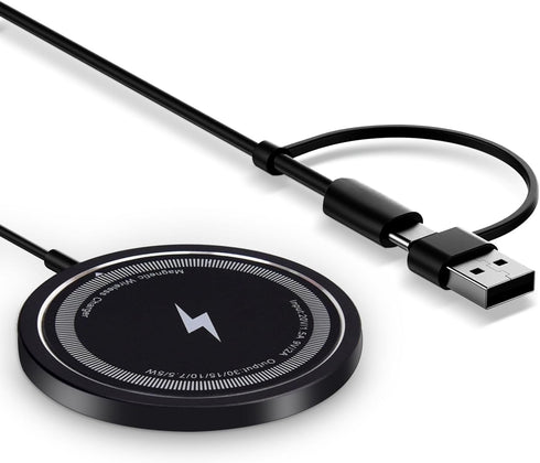 Magnetic Wireless Charger Compatible with MagSafe, iPhone 15/15 Pro/15 Plus/15 Pro Max/14/13/12, Wireless Charging Pad