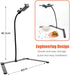Adjustable Tripod with Cellphone Holder, Overhead Phone Mount for Live Streaming, Online Video, Food Crafting, Demo