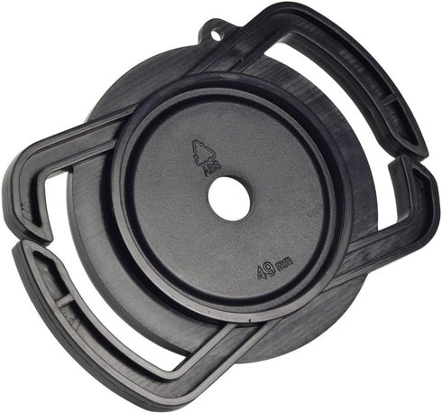 Camera Buckle Lens Cap Holder for Canon Nikon Sony Olympus Fujifilm Pentax Panasonic DSLR/SLR Lens Cap - Black ABS
