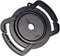 Camera Buckle Lens Cap Holder for Canon Nikon Sony Olympus Fujifilm Pentax Panasonic DSLR/SLR Lens Cap - Black ABS