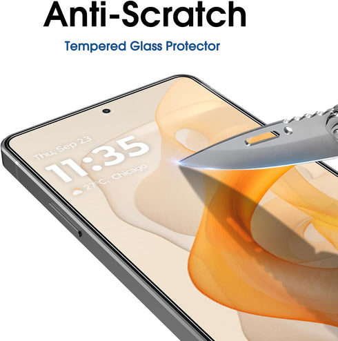 amFilm 3 Pack Tempered Glass Screen Protector for Motorola Moto G Stylus 2024 5G, Easy Installation, HD Clear