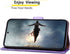 SUANPOT Purple Leather Wallet Case for Motorola One 5G Ace 2021, RFID Blocking Flip Folio Phone Cover
