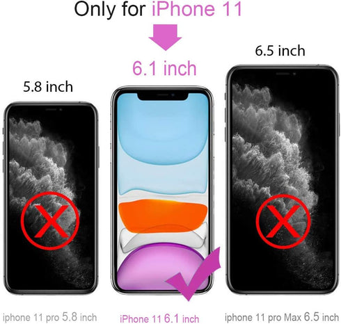 iPhone 11 Waterproof Case with Screen Protector, Shockproof Full-Body Dustproof Rugged Case for Apple iPhone 11 (Purple