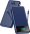 Portable Charger for iPhone, Built-in Cables and Wall Plug, 13800mAh Fast Charging USB C Power Bank, Blue