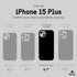 Pelican Ranger Series Case for iPhone 15 Plus 6.7", Wireless Charging Compatible, Anti-Yellow, 12ft Drop Protection