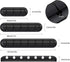 SOULWIT 3-Pack Cable Holder Clips, Silicone Self Adhesive Cord Organizer for Desktop, Nightstand, Home, Office