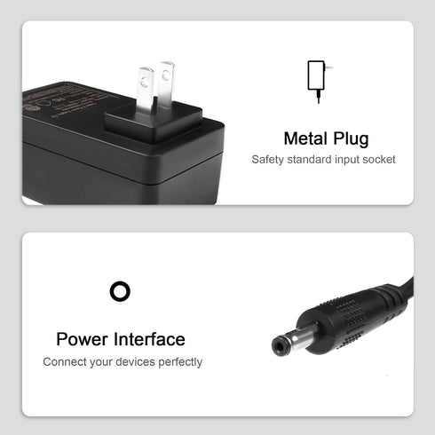12V 3A Charger for Jumper EZbook X3 X4 S4 2 3 3s 3l Pro, EZpad 6 Pro, Chuwi HeroBook, Ubook, AeroBook, LapBook, Xidu