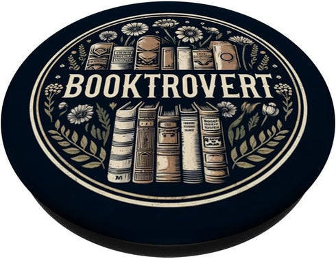 Booktrovert Bookish Book Reading - Botanical Vintage PopSockets Standard PopGrip
