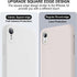 Vooii iPhone XR Case, Upgraded Liquid Silicone with Square Edges and Camera Protection - White