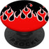 Flames Red Black 90's E-Girl PopSockets PopGrip: Swappable Grip for Phones & Tablets