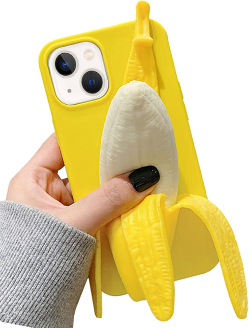 JIATAY 15 3D 15 for iPhone Case Cute, Silicone Kawaii Phone Cases Squishy Fidget Protective Camera Lens Protector Cover