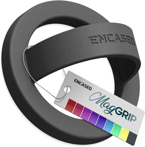 ENCASED Magnetic Phone Grip Holder Thin Silicone Finger Loop Ring, Compatible with Magsafe