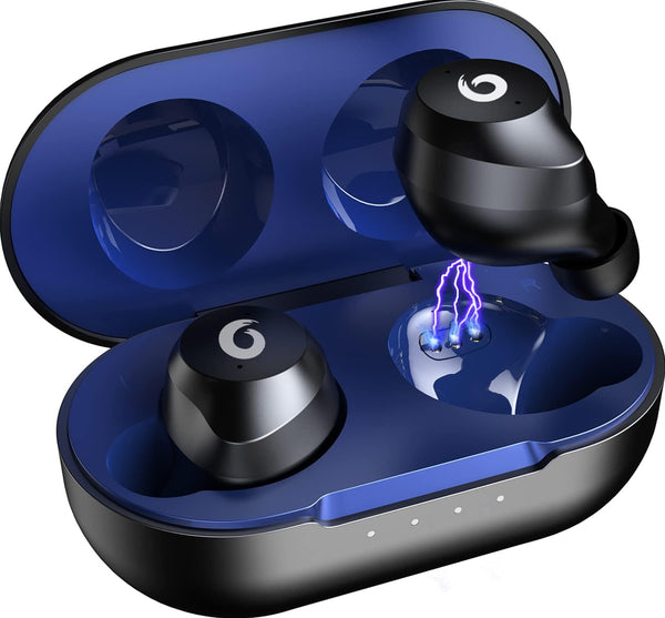 X9 Wireless Earbuds Bluetooth 5.3 Headphones, Waterproof Stereo Earphones with Touch Control and Microphone (Blue)