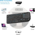 Beastron 2.4G PS3. X1-Black Rii Mini Wireless Keyboard with Touchpad Mouse,Lightweight Portable Controller with USB