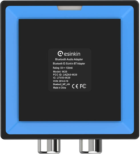 esinkin Bluetooth Audio Adapter for Music Streaming, Wireless Audio Adapter Works with Smartphones and Tablets,