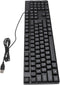 BTSEURY K1800 USB Wired Gaming Keyboard 104 Keys, Minority Language, 4.9ft Cable, Ergonomic