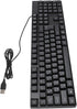 BTSEURY K1800 USB Wired Gaming Keyboard 104 Keys, Minority Language, 4.9ft Cable, Ergonomic