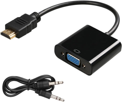 VLSQHNCF HDMI to VGA Adapter, HDMI Male to VGA Female Unidirectional Converter, 1080P