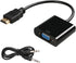 VLSQHNCF HDMI to VGA Adapter, HDMI Male to VGA Female Unidirectional Converter, 1080P