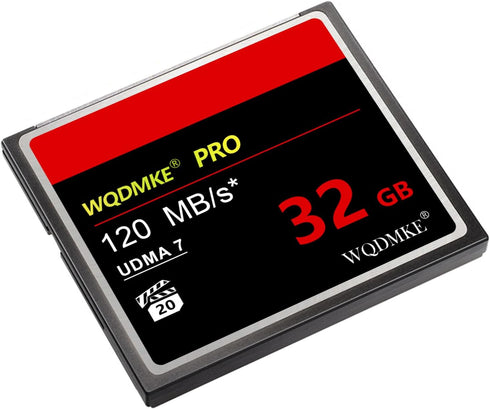 WQDMKE 32GB 120MB/s CF Memory Card UDMA Speed Up to Camera Cards