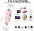 WALNEW 3.0 SD Card Reader, USB and USB-C to SD/TF Memory Card Adapter for Mac,MacBook,Computer/PC,Laptop,iPad,Samsung