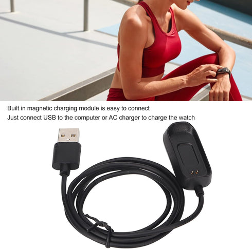 Charger for Oppo Band Style SpO2, Portable USB Magnetic Charger Cord with Short Circuit, Overload and Overvoltage by Pomya