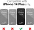 Silicone Case for iPhone 14 Plus, Glossy Soft Rubber Gel Plastic Jelly Neon Bright Color Protective Cover for Women