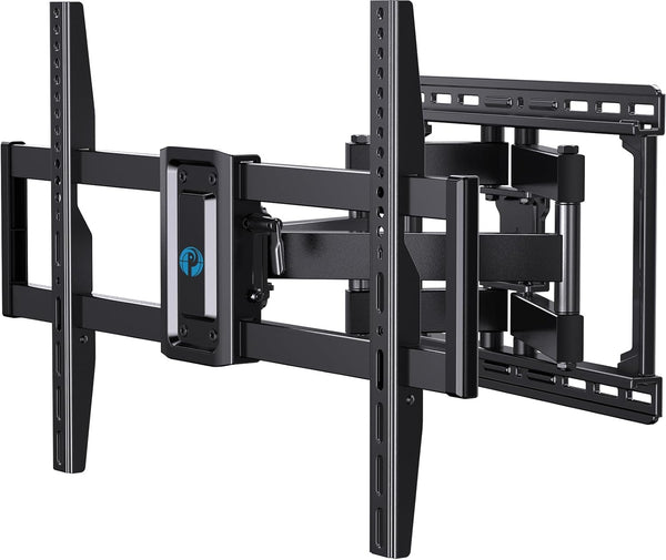 Pipishell Full Motion TV Wall Mount - Fits 37-75 inch Flat/Curved TVs up to 100lbs, Swivel and Tilt