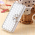 Omio Wallet Case for Galaxy Note 10 Plus, Luxury Bling Diamond Card Holder with Stand Feature (White)