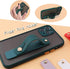 siduater Strap Holder Case for 6.1" iPhone 12 with Wristband Kickstand, Bling Glitter Sparkle Clear Cover (Pink)