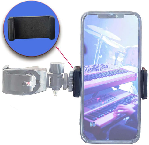 Generic 2 Pack Cell Phone Tripod Mount Adapter,Flexible Phone Holder Clip for Monopods, Selfie Sticks, and Mini Tripods