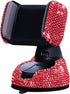 SUNCARACCL Bling Car Phone Holder, 360° Adjustable Crystal Auto Phone Mount, Universal Rhinestone Stand for Windshield