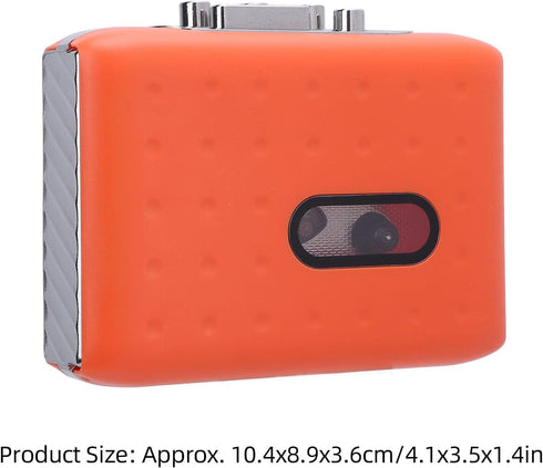 Cassette Cassette Cassette MP3 Player Tape Recorder, Portable Tape Player, USB C to Converter, Built in Microphone
