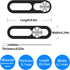 EYSOFT 15/15 Plus/15 Pro/15 Max/14 Pro/14 2 Pack-Silver Webcam Cover,Front Camera Cover Compatible for iPhone Pro Pro