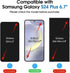 amFilm3+3 Pack Auto-Alignment Magnetic OneTouch for Samsung Galaxy S24 Plus 6.7” Tempered Glass Screen Protector +3 Camera Lens Protector, 30 Seconds Installation, 9H Hardness, Bubble Free, Reusable