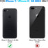Nvollnoe iPhone SE Case 2022/2020/7/8: Heavy Duty Dual Layer Shockproof with Card Holder, Slim Wallet Case - 4.7'' Black