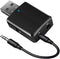 ISOBEL USB Bluetooth Audio Transmitter Receiver, 3 in 1 HiFi Wireless Audio Adapter with 3.5mm AUX for Car TV