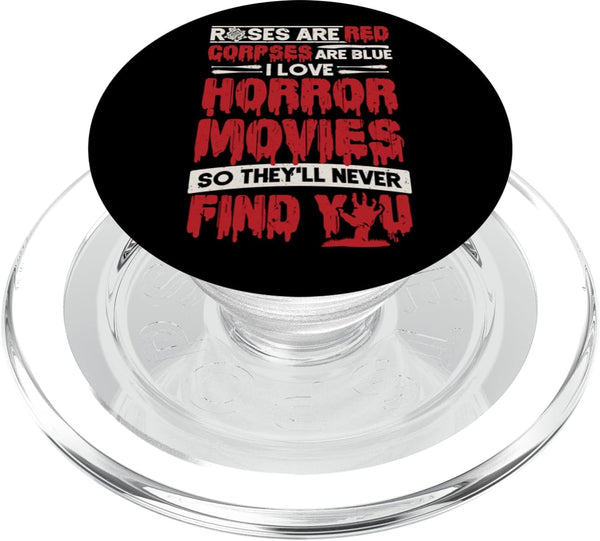 PopSockets PopGrip for MagSafe - Scary Horror Movie I Love Horror Movies