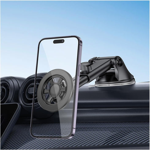TNAIYH Magnetic Car Phone Holder, 360 Adjustable Vehicle Cell Phone Mount with Suction