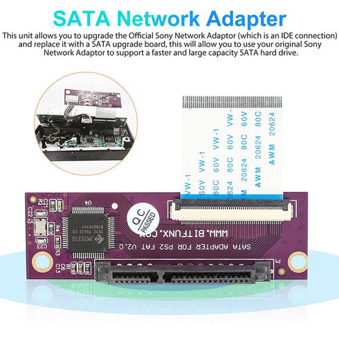 XBERSTAR SATA 2.5 Upgrade Adapter for Sony PlayStation 2 IDE Hard Drive Network Adaptors (1 PCS)