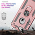 Folmeikat Compatible with iPhone 8 Plus, 7 Plus, 6s Plus/6 Plus Phone Case, 360 Degree Rotating Metal Ring