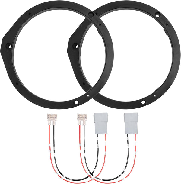 6.5'' Front Door Speaker Spacer Compatible with Honda Accord Civic CRV CRZ Insight Odyssey 6-6.75 inch Install Base